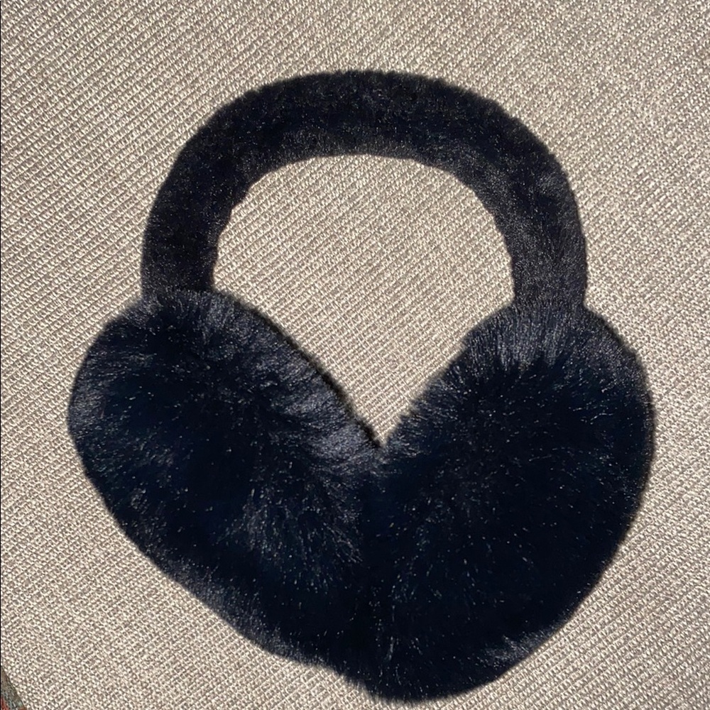 Black Faux Fur Earmuffs
